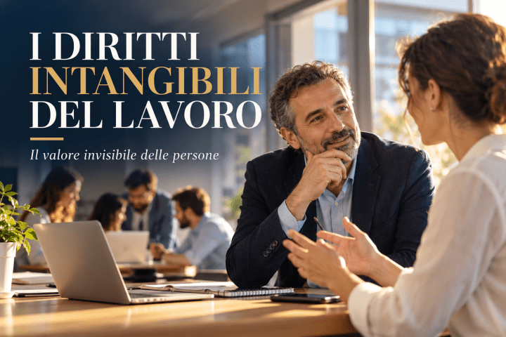 Leader che ascolta una collaboratrice: il valore del rispetto e dei diritti intangibili del lavoro